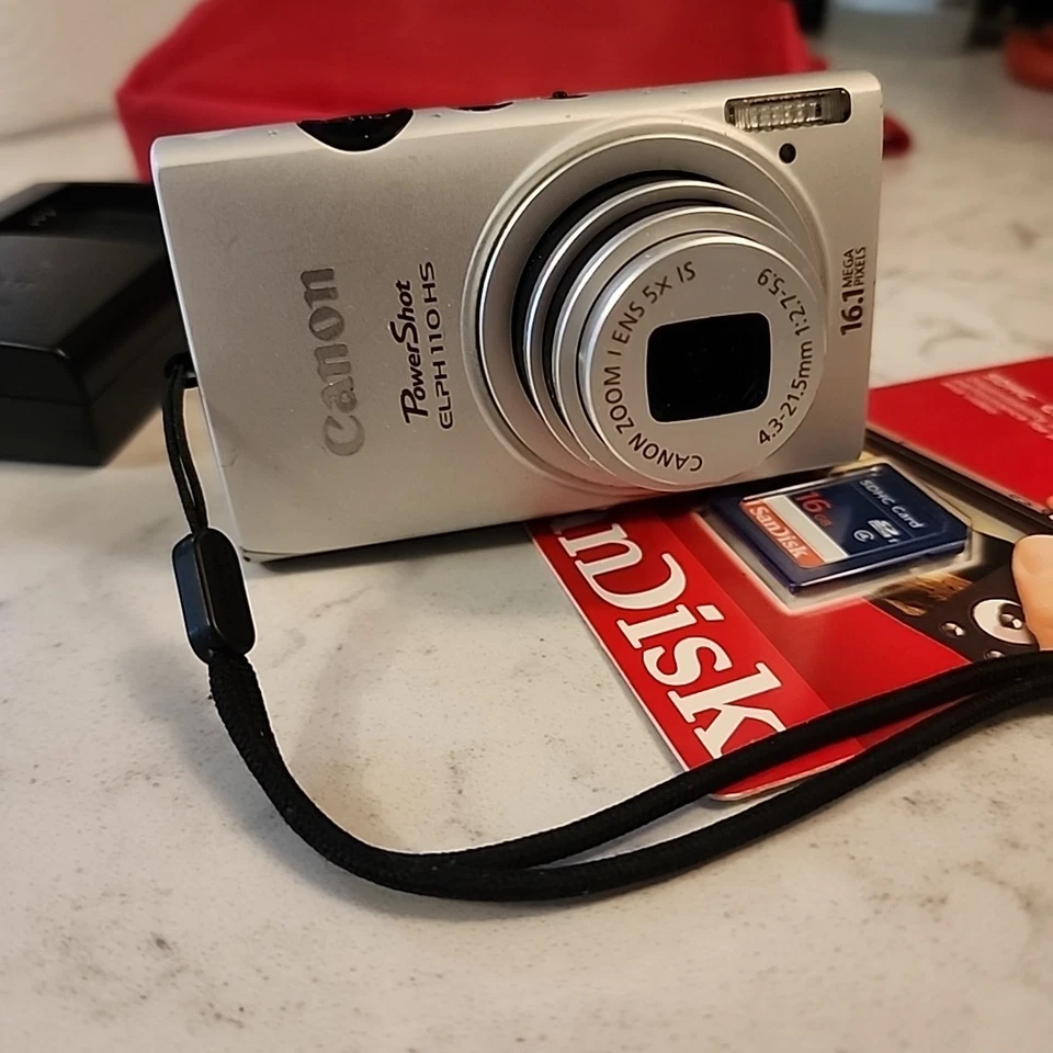 Canon IXUS 125 ELPH 110 HS 16.1 MP Digital Camera Full HD 5x Optical Zoom Silver - Image 4 of 4