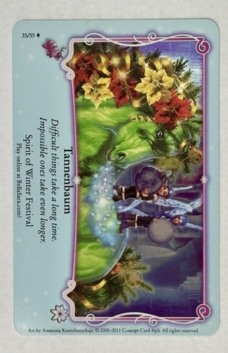 Bella Sara Winter Festival Foil From Pack to Sleeve 35/55 Tannenbaum Last One! - Picture 5 of 5