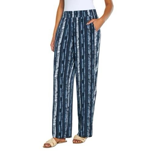Three Dots Womens Crinkle Gauze Pull-On Pants Small Lightweight Comfortable