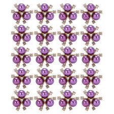 20Pcs Rhinestones Flower Elegant DIY Fashion Jewelry Accessories For Weddings