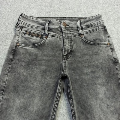 Herrlicher Womens Skinny Jeans 26/30 Grey Slim Skinny Stretch High Waist W26 L30