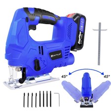 2500W Brushless Cordless Jigsaw Tool Cutting Jig Saws + Li Battery & Charger