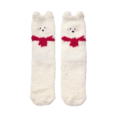   Winter s Embrace   weiche und kuschelige Socken mit Bärenschnauze  