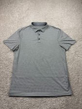 Lululemon Evolution Polo Shirt Mens Medium Gray Short Sleeve Casual Performance