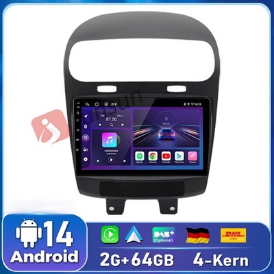 Für Fiat Freemont 2012-2020 Android14 Touch Screen Autoradio CarPlay BT Navi GPS