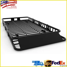 Roof Rack 84" x 39" x 6" Heavy Duty Top Luggage Cargo Carrier Black Universal