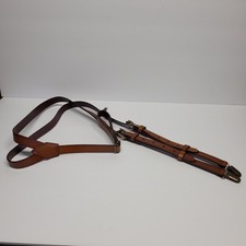 Leather Suspenders NEW Nice Leather Men's