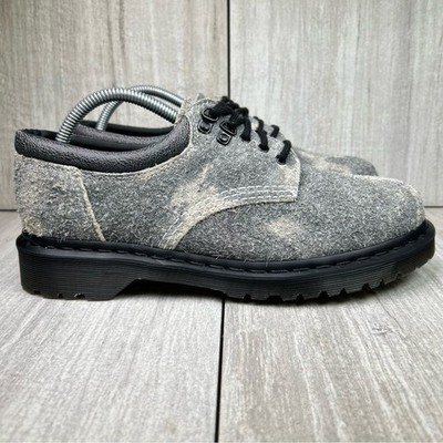 Dr. Martens 8053 Grey Stonewashed Suede Oxford Shoes Men\'s Size 8 Women\'s Size 9 Dr. Martens 8053 Grey Stonewashed Hairy Suede | Mercari main image 3