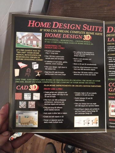 New Sealed, Complete Home Design Suite Deluxe Edition Expert Brand PC Activision - Picture 10 of 10