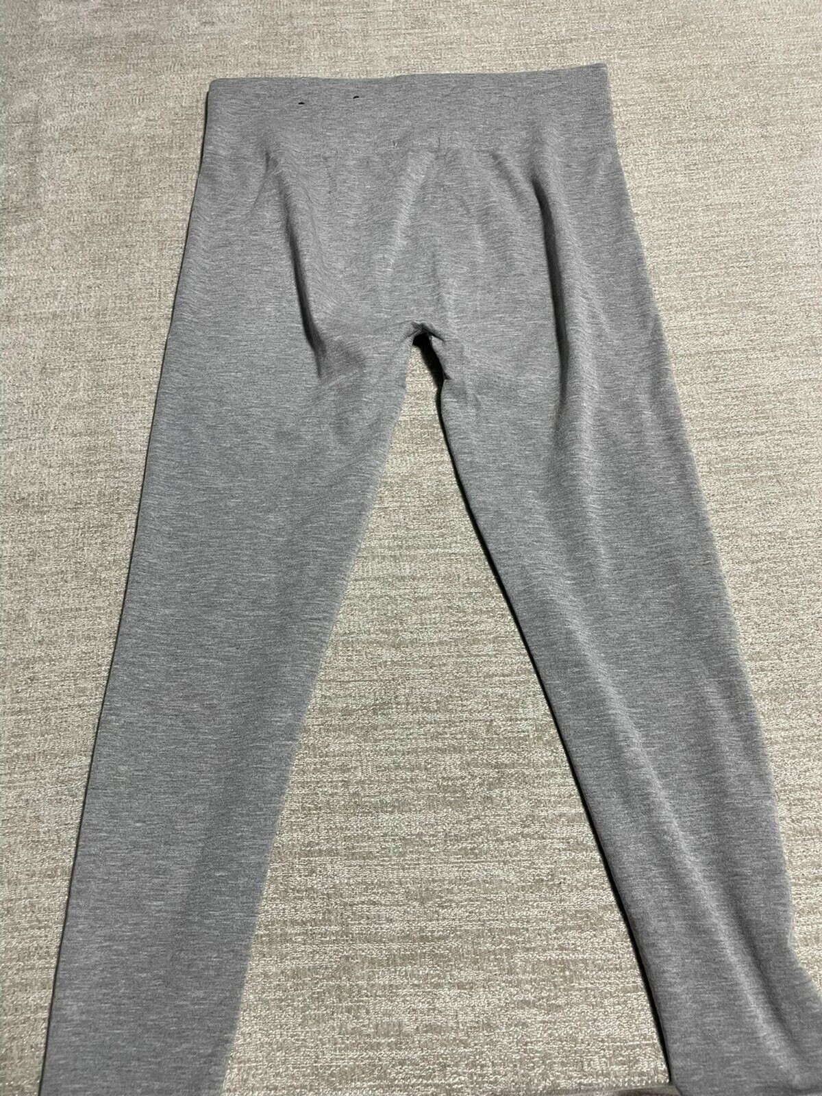 Maternity Leggings with Belly Support Postpartum Gray S Women Feathers-image
