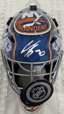 ILYA SOROKIN SIGNED FULL-SIZE FS NY ISLANDERS GOALIE HELMET MASK W/ JSA COA