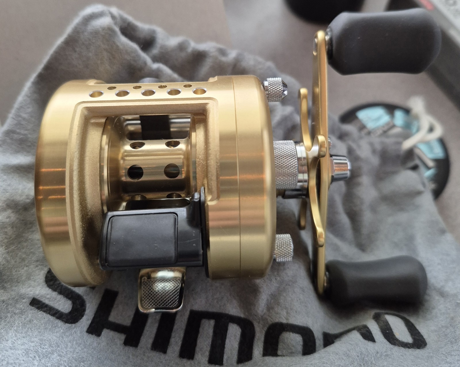 Shimano Gold Calcutta 200GTB Baitcasting Fishing Reel NIB