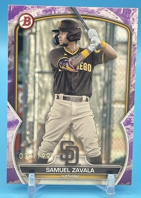 2023 Bowman Prospects / Samuel Zavala #BP-75 Purple Pattern /199