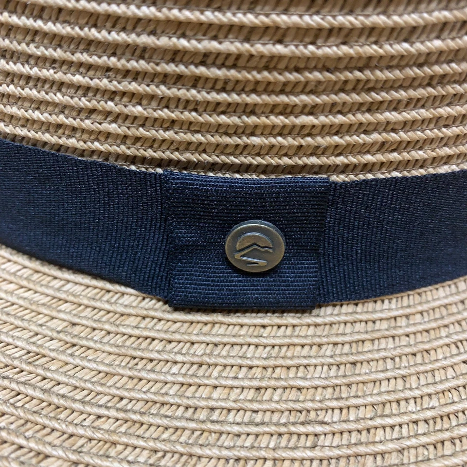 Sombrero Fedora De Paja Vintage Domingo Tarde Tejido Natural Rafia Sol Golf Talla L Foto 3 de 4