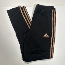 Adidas Climacool Women's Black/Rose Gold 3-Stripe Ankle Zip Tiro Training Pants