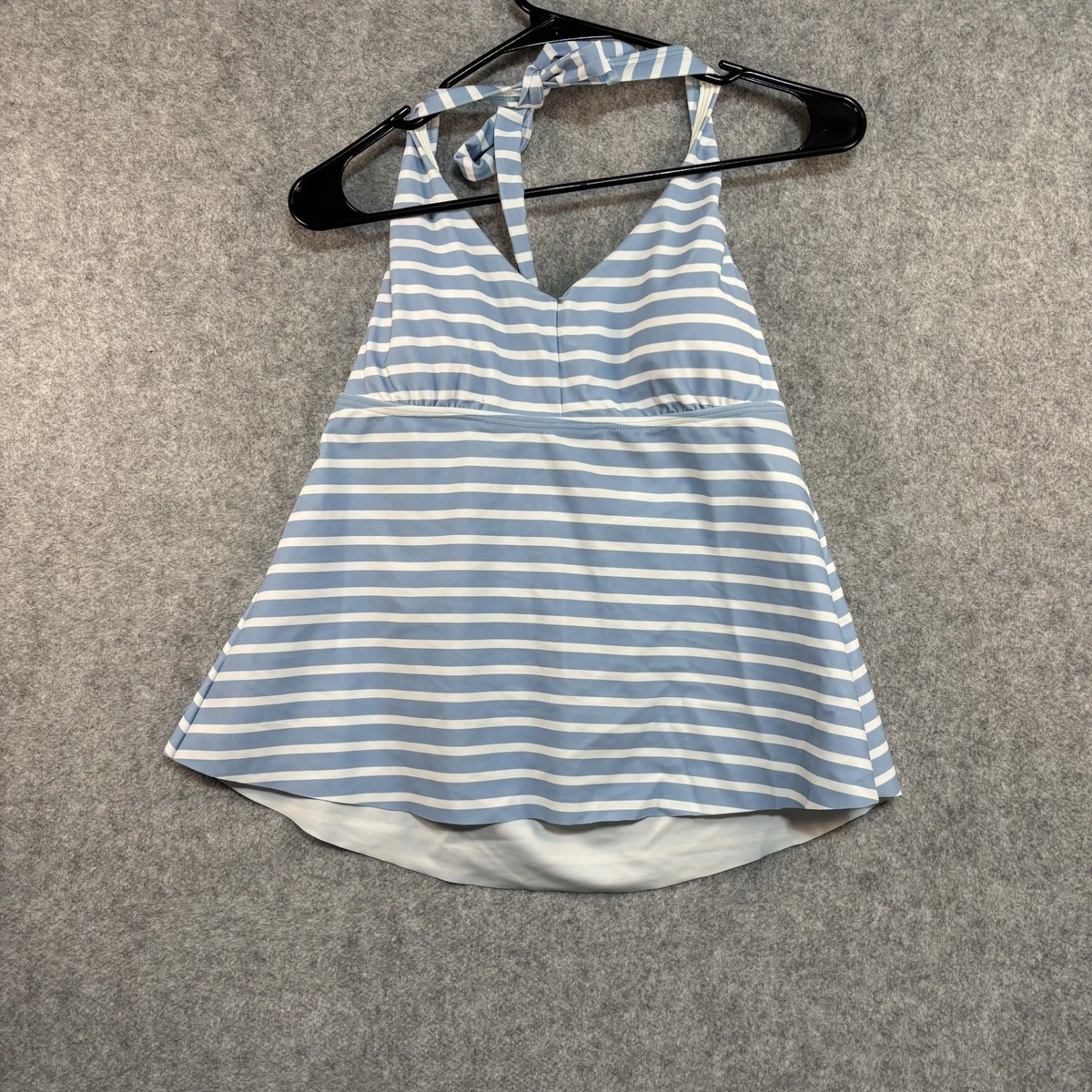 Lands' End Tankini Righe Blu/Bianco Taglia L (14/16) – Solo Top Foderato - Foto 2