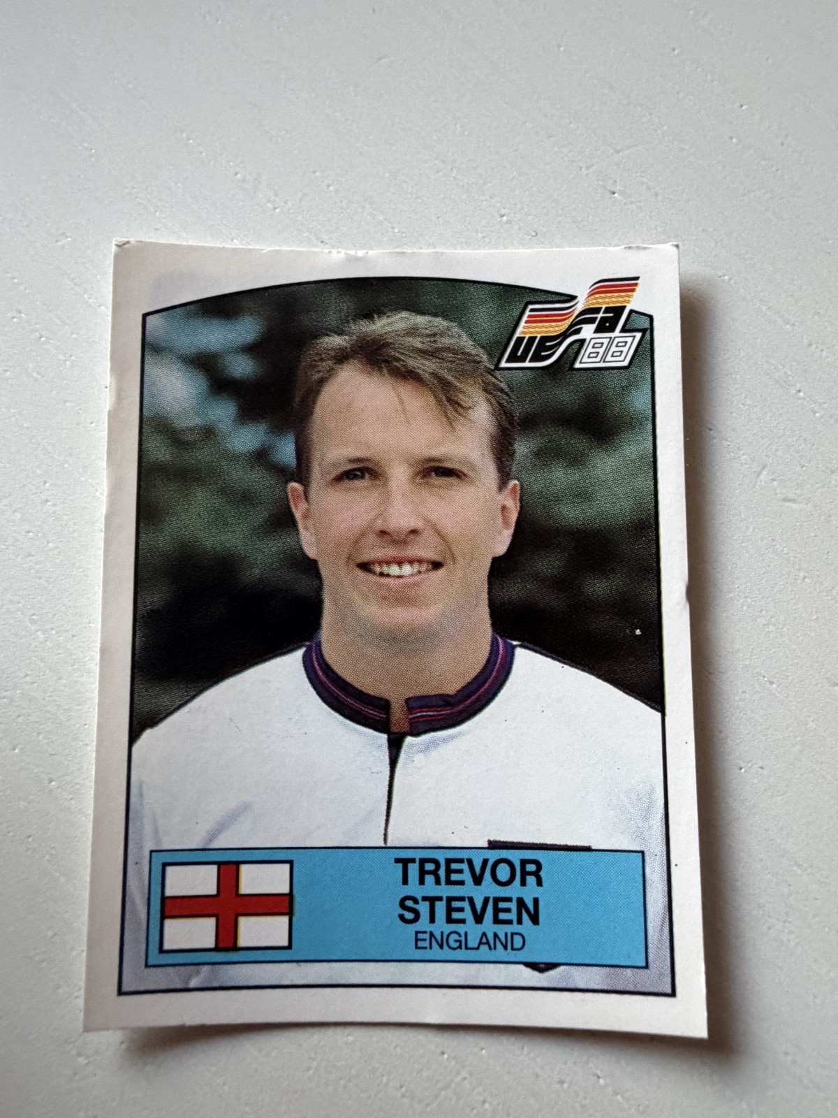 ALBUM FIGURINE PANINI EURO 1988 #169 Trevor Steven COME DA FOTO