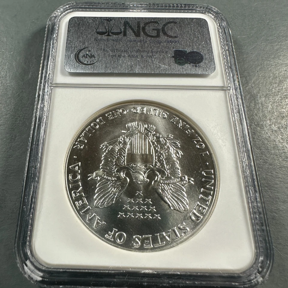 Silver Eagle 1987 NGC MS69 (87572) Foto 2 de 2