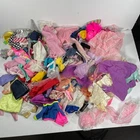 Vintage Barbie & Others Unsorted Mixed Clothing Lot As Is