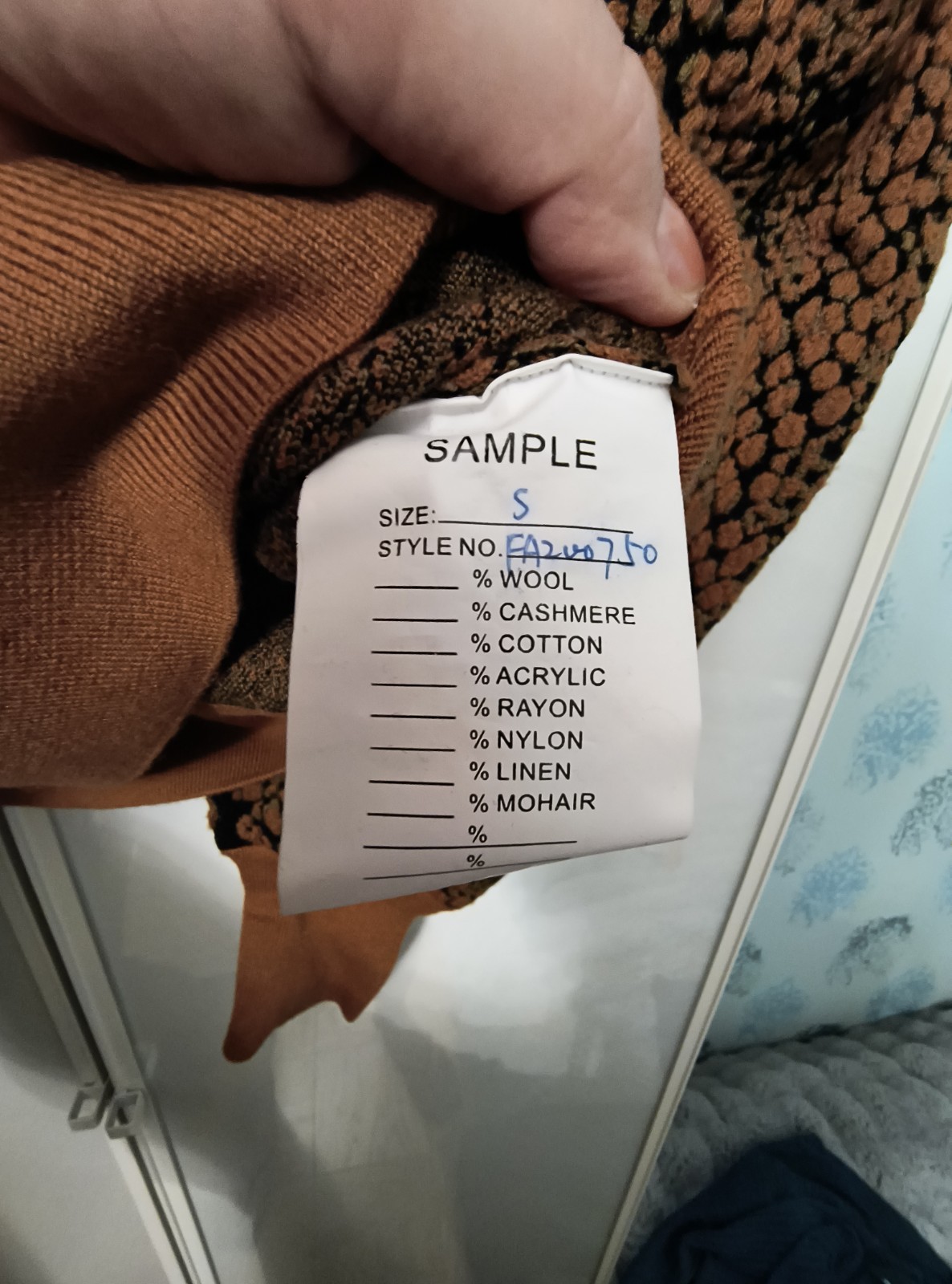 Gemma Python Jacquard Sweater Sz S SAMPLE - image 9