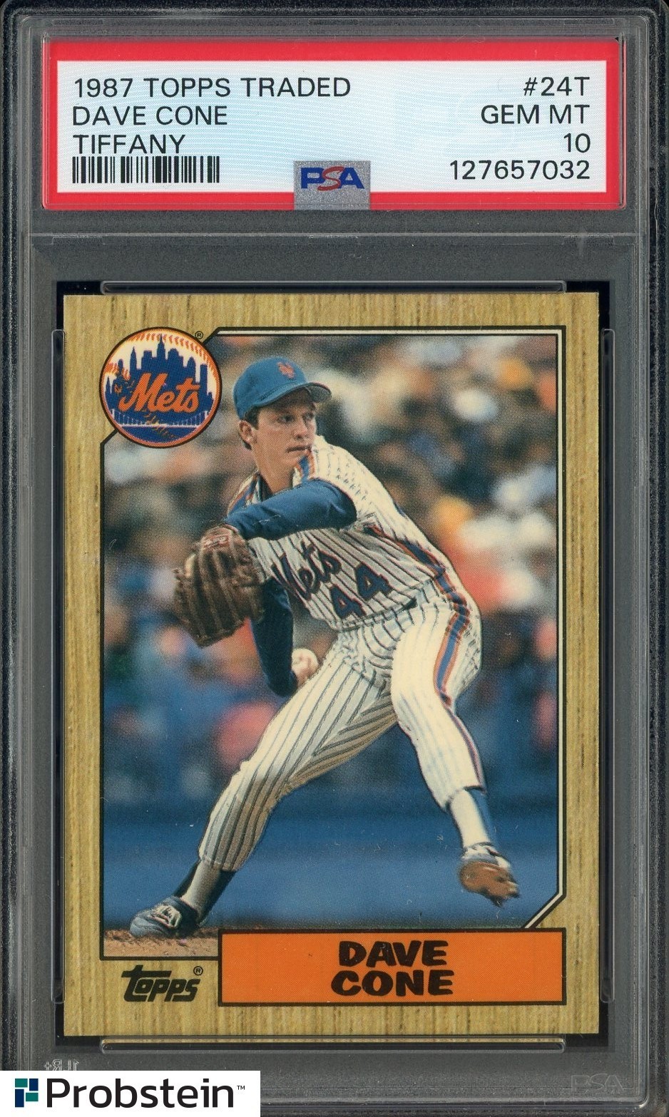 1987 Topps Traded Tiffany #24T Dave Cone New York Mets PSA 10 GEM MINT