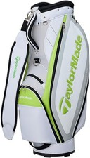 TaylorMade Golf True Light Cart Bag 9 x 47in Lightweight White / Lime 2024 Model