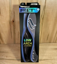 Sof Sole Fit Series Low Arch Support Stability Insoles Women  s 5-6 Blue