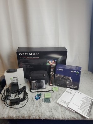 Black CANON PowerShot SX620 20.2MP HS Digital Camera BIG BUNDLE-READ