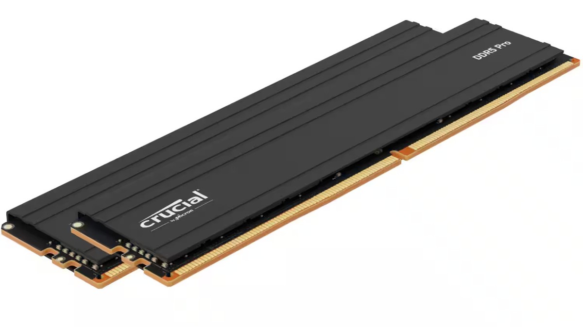 Crucial - Pro 32GB (2x16GB) DDR5 5600MHz C46 UDIMM Desktop Memory