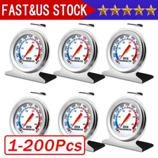Oven Thermometer Stainless Steel Classic Stand Up Food Meat Temperature Gauge5-1