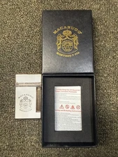 Vintage Macanudo Soft Light Cigar Lighter with Box and Instruction paper