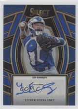 2024 Select Signature Selections Blue Prizm 33/49 Yeiner Fernandez Auto 04tw