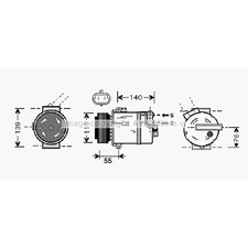 Kompressor Klimaanlage passend für Fiat Croma Opel Signum 159 Sportwagon