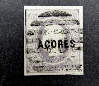 Sello nystamps Portugal Azores # 6 usado $150 L10y786