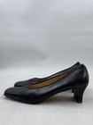 Salvatore Ferragamo Black Leather Pump W 9 AA — photo 1