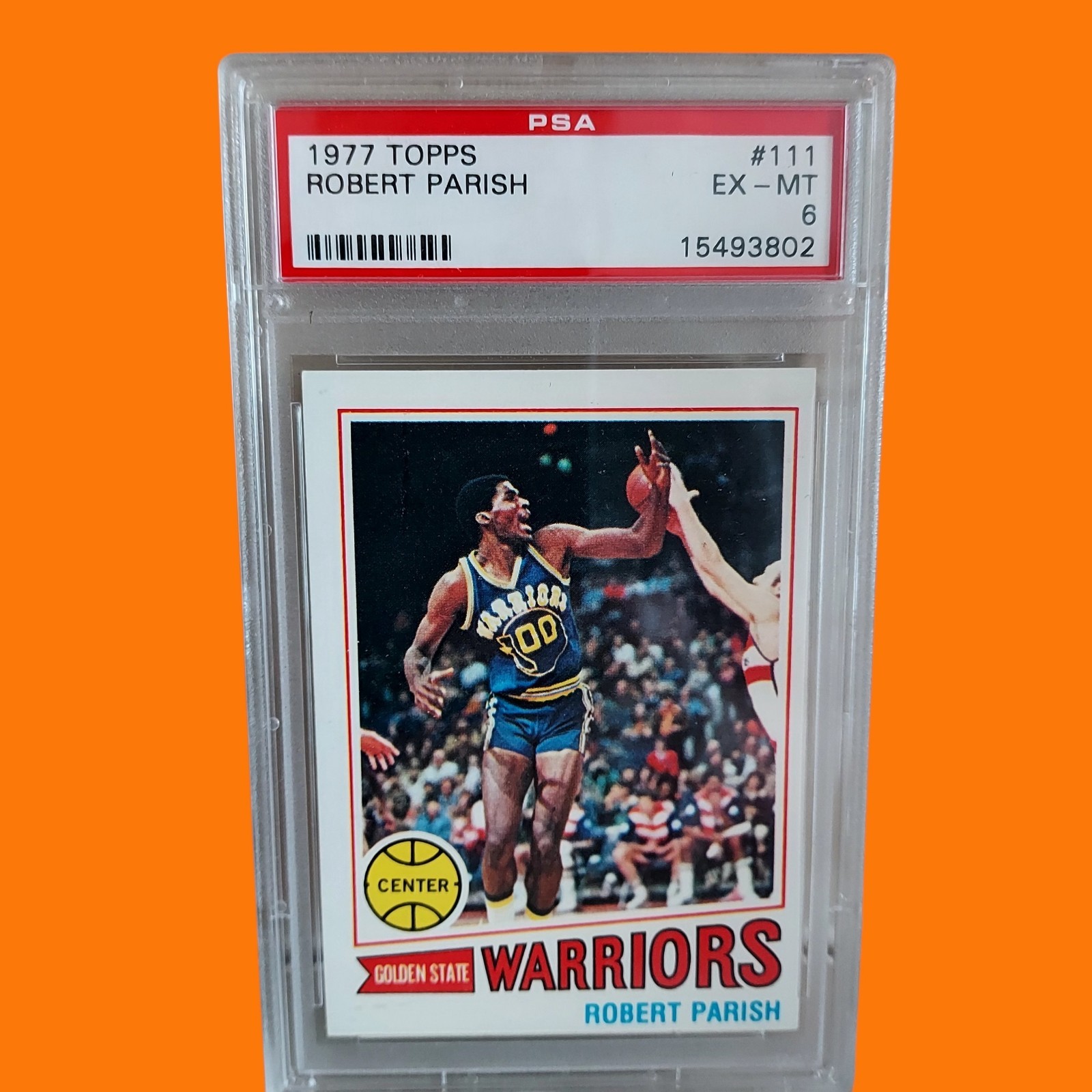 1977 TOPPS ROBERT PARISH #111 Rookie Basketball Card WARRIORS  HOF  PSA 6 EX-MT 
