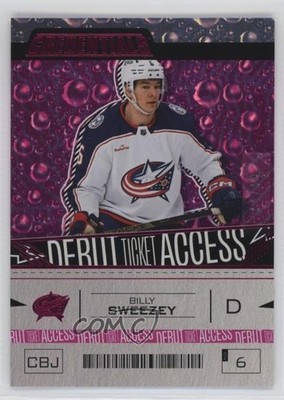2023 Credentials Debut Ticket Access Pink 41/49 Billy Sweezey #108 Rookie RC 6eg