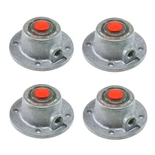 Aluminum Hub Cap with Pipe Plug (4 Bolts) Replaces Stemco 343-5110, 3435110