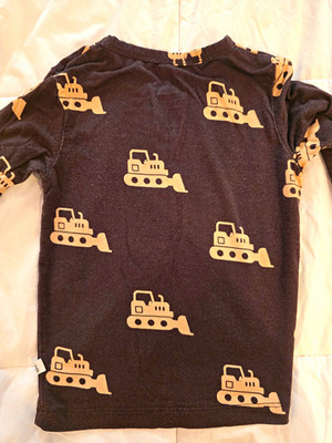 Forever French  Bulldozer  Bamboo Pajama Set   18 24M