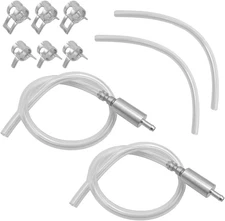 2 PCS Brake Bleeder Hose, One Way Check Valve Tube Bleeding Tool Kit for Motorcy