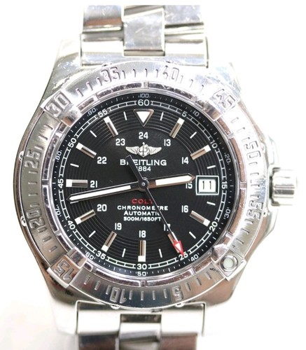 Breitling Colt Automatic A17380 41mm Stainless Steel Black Dia...