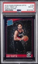 2018 PANINI DONRUSS OPTIC PURPLE STARS #199 GARY TRENT JR. 3/13 PSA 8