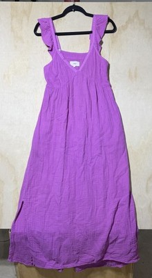 Xirena Leyla Dress Black Womens Small Ruffle Strap Boho USA