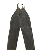 Red Lap Coveralls / Overalls Mens 50x30 Denim Mexico E2
