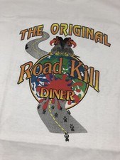 Vintage T Shirt The Original Road Kill Diner Size XLarge White 1990  s