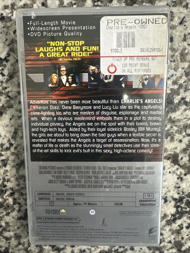 Charlie's Angels Charlies Sony PSP PlayStation UMD Vidéo Cameron Diaz Région 2 - Photo 2/4