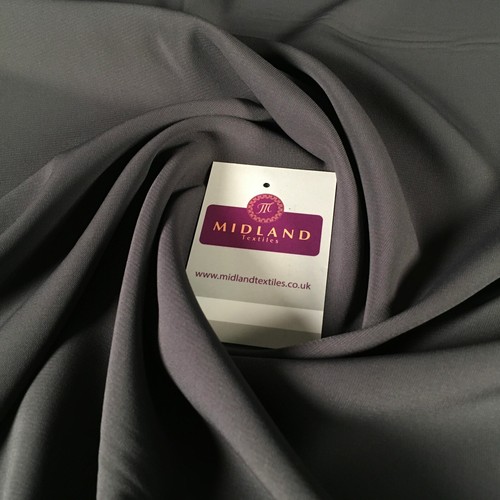 £5.99 Luxury Crepe Micro Peach-skin Dress Fabric Bonanza Midtex 50 Colours M400 - Picture 75 of 102