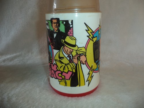 Dick Tracy Aladdin brand 1990 Disney era lunchbox with thermos - Picture 10 of 14