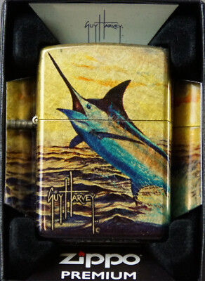 Zippo Feuerzeug ''Guy Harvey Blue Marlin Licensing Day 540° Premium.''  Neu & OVP