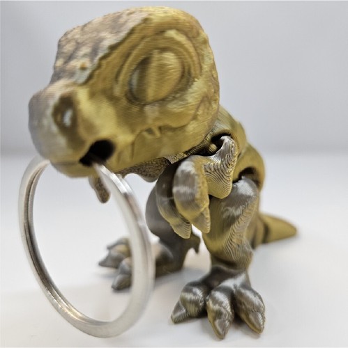N3D47 3d Printed T-Rex Keychains Figures Fidget Toy Anxiety relief stress - Picture 9 of 9